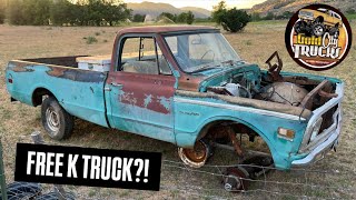 FREE K TRUCK!? 1971 Chevy K10 Rescued After Being Parked For 26 Years!