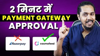 How to Get Payment Gateway Approval in 2 min  | Cosmofeed Payment Gateway Tutorial | Hindi 2024 screenshot 4