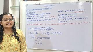 Problem 4 IC engine,  mean piston speed,  brake mean effective pressure, volumetric efficiency