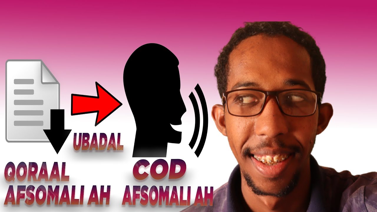 Sidee Qoraal Afsomali Ah Loogu Badalaa Cod Afsomali Ah, Farsamo Cusub.
