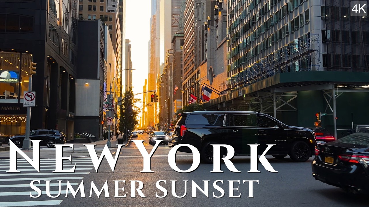 Watch New York at sunset