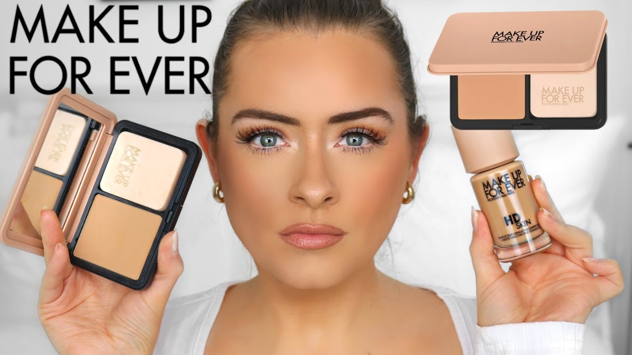 NEW MAKEUP FOREVER HD SKIN MATTE VELVET POWDER FOUNDATION REVIEW 