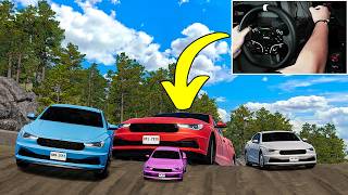 Extreme Downhill VS Random CAR SIZES! - BeamNG screenshot 2