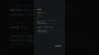 How to Remove a Property from Object Without Mutating It #coding #javascript #shorts