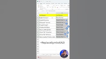 Excel VBA: Remove Special Characters from Text | Clean Data #excelshorts #excel #viral #viralshorts