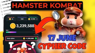 Celebrity Hamster Kombat Daily Cipher Morse Code 17 June | FREE 1,000,000 Coins Task Reward Net Worth