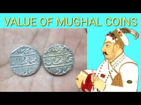 Mughal Coins Value || One Rupee Coin Of Mughal Emperor Mahummad Shah.