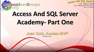 SA: Introduction to SQL Server with Access, by Juan Soto