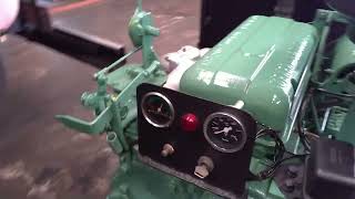 Acelerando forte na oficina motor Detroit diesel 353N, 100cv (HP). Ano fabricação 1961.