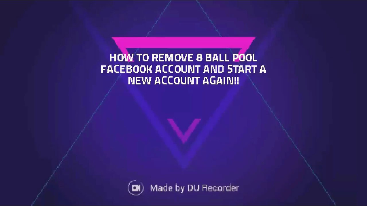 HOW TO DELETE YOUR 8 BALL POOL FACEBOOK ACCOUNT AND START A NEW ONE!!100%  WORKING - 