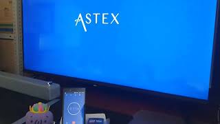 ゲオのチューナーレス・スマートテレビ「AX-MSK43」の電源OFFから起動、ホーム画面まで。
