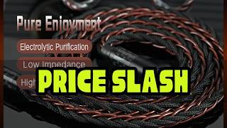 IvipQ-65 War Hawk Japan Imported PCOCC Copper HiFi Earphone Cable 3.5/4.4mm 2Pin 0.78/MMCX/HD800 Su