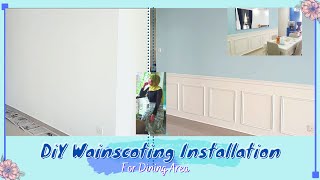Trending Wainscoting for Dining Area - first attempt - diy project - MCO/PKP - malaysia