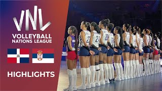 🇩🇴 Dominican Republic vs 🇷🇸 Serbia | Highlights | Week 1 | Women's VNL 2024