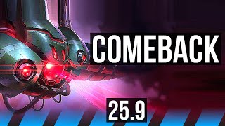 VEL'KOZ vs YONE (MID) | 92k DMG, Comeback | EUW Master | 25.9