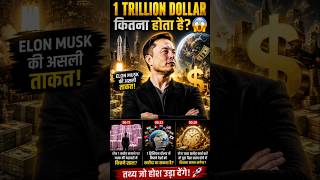 Elon Musk Money Power: 1 Trillion Dollar कितना होता है? 😱 | Factz Maverick, Elon Musk, Money Facts)