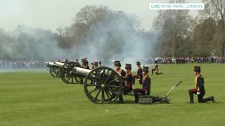 21 Gun Salute From Hyde Park | This Morning