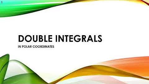DOUBLE INTEGRALS in Polar Coordinates | CALCULUS 3