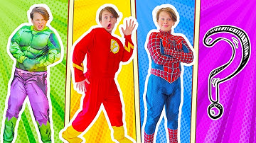 Three Colored Costumes + more videos for kids with Adriana and Ali