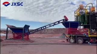 What are the advantages of a mobile chrome ore processing line