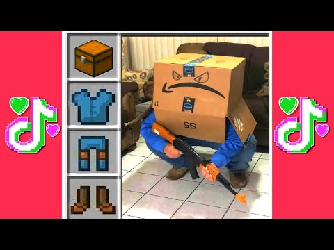 TIK TOK MINECRAFT COMPILATION 12 📦 MEJORES MOMENTOS + FAILS + RISA + GRACIOSOS.