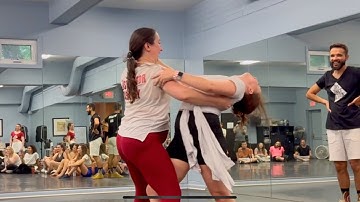 Gui, Ashley, Vanessa, and Raven - District Zouk 10th Anniversary after class demo