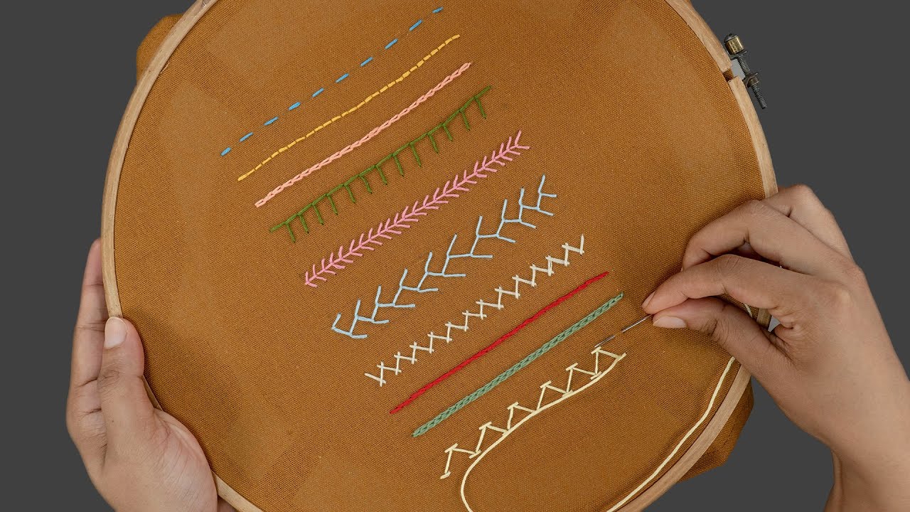 Embroidery Startup Simple Stitches for Beginners YouTube