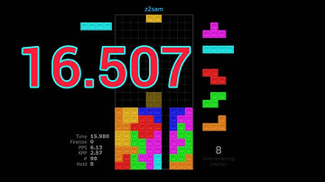 【Tetris 40 lines】 16.507 seconds