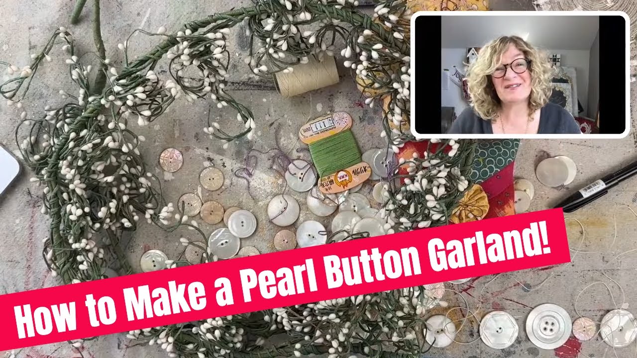 Pearl Gradland Making How to Make a Mother of Pearl Button Garland - YouTube