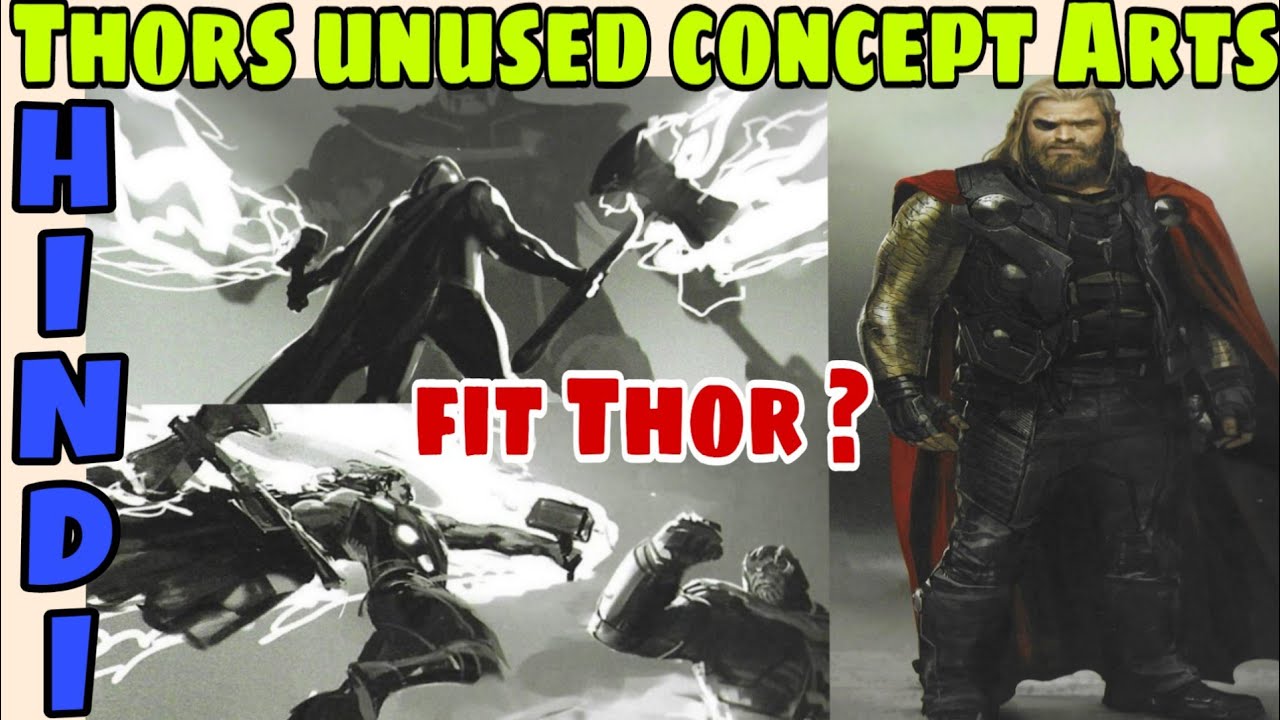 Avengers Endgame unused Thor vs Thanos concept arts| Hindi CAPTAIN HEMANT