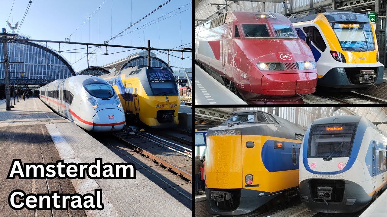 Züge im Bahnhof Amsterdam Centraal | Trains at Amsterdam Centraal