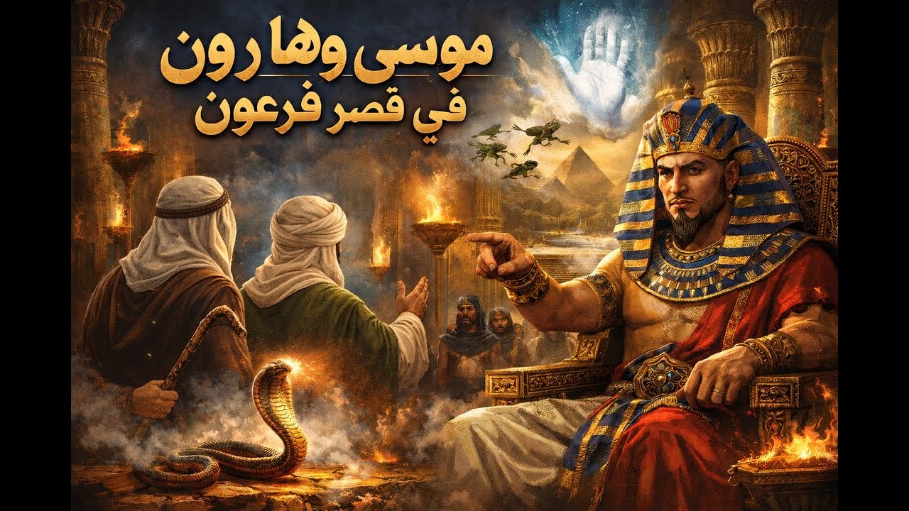 الجزء الرابع من قصة موسى عليه السلام ,وما الذي حدث داخل قصر فرعون جعله خائفا ومذعورا من موسى