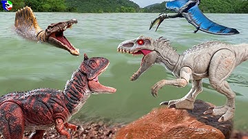 SPINOSAURUS VS CARNOTAURUS VS INDOMINUS 🦖 Jurassic World Rebirth | TCF CREATOR