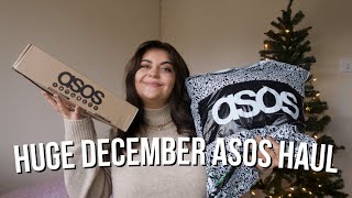 MIDSIZE DECEMBER ASOS HAUL ❄️ The PERFECT leather trousers and a couple cute jumpers | chloeepavlou