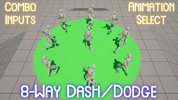8 Way Dash/Dodge Tutorial with Animation Select | #unrealengine 5