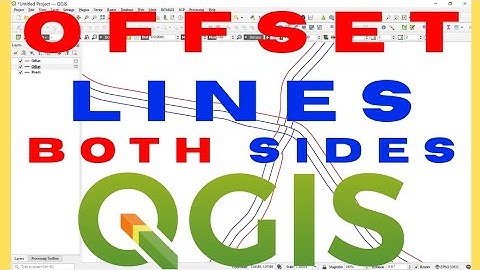 How to Offset Line in QGIS | How to Offset a Line Towards Both Sides in QGIS
