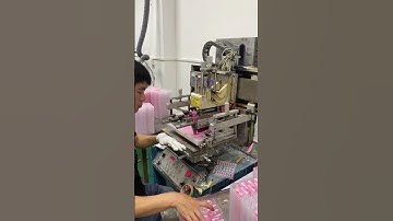 Crystal button screen printing machine, silicone remote control button screen printing machine丝印机移印机