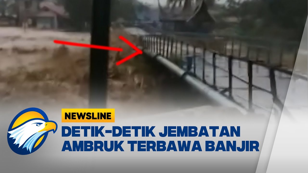 Luapan Air Sungai Rusak Jembatan di Padang - [Newsline]