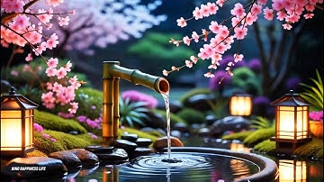 Bamboo Water Fountain Sounds 🍃 Deep Relaxation Music for Meditation & Healing Sleep