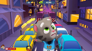 Talking Tom Gold Run Android New Gameplay - Catch the Raccoon - Part 168