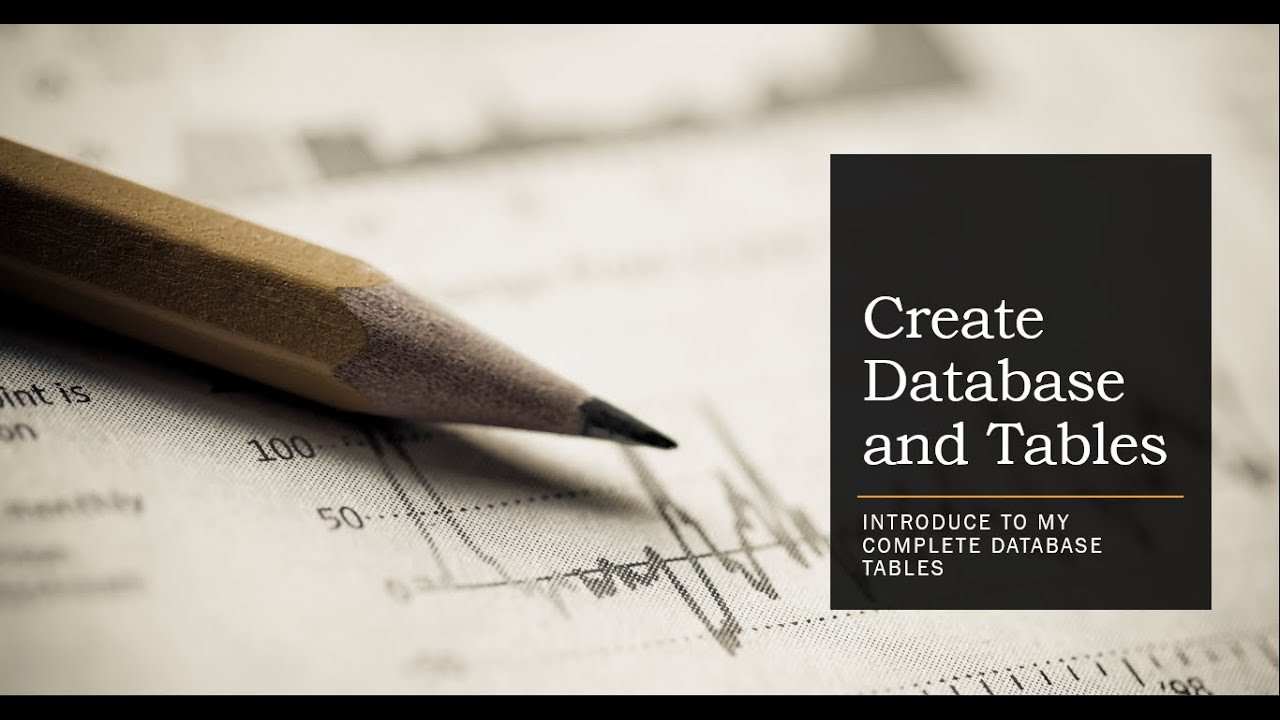 1. Create Database and Tables in SQL Database (DBMS) ? Create 1st table ...