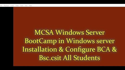 MCSA (Microsoft Certified Solutions Associate) |Windows Server 2016 Bootcamp  {Part-1}