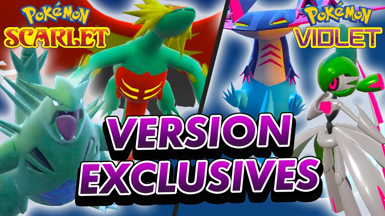 Pokemon Scarlet and Violet Exclusive Pokemon List, Locations, Evolutions