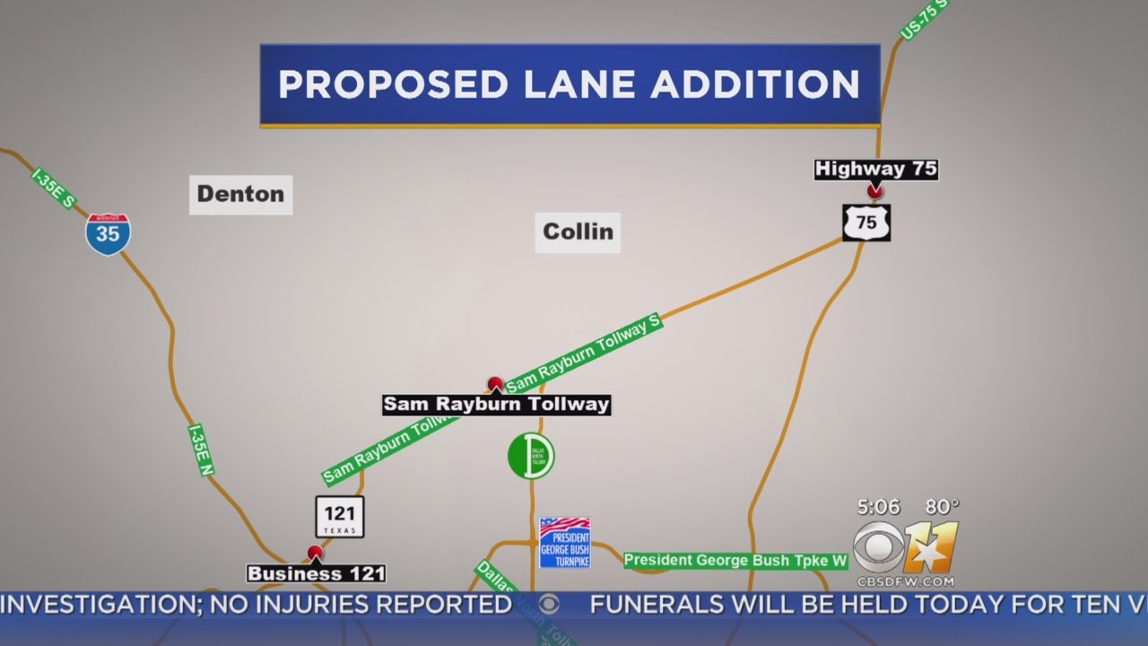 more-lanes-proposed-for-sam-rayburn-tollway-youtube