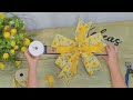 DIY Funky Bow for Beginners | Summer to Fall Wreath Bow Tutorial