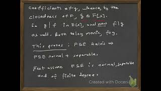 Fields 8 (A Characterization of Galois Extensions by Normality and Separability)