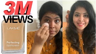 Lakme perfecting Liquid Foubdation | Review & Application With Tips In TELUGU |Affordable Foundation screenshot 2
