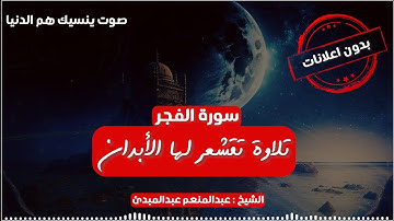 تلاوة يقشعر لها الابدان | سورة الفجر | الشيخ عبد المنعم عبد المبدئ