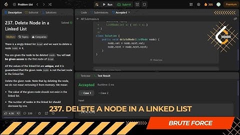 LEETCODE DAILY QUESTION 237 | Delete Node in a Linked List | Is Kabir Coding #leetcode #programming