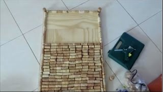 Cool Office DIY! A Dry-Erase and Wine Cork Board, Perfect to Customize Your Desk